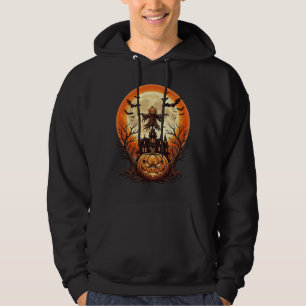 Sudadera Casa embrujada espantapájaros calabaza espantosa l