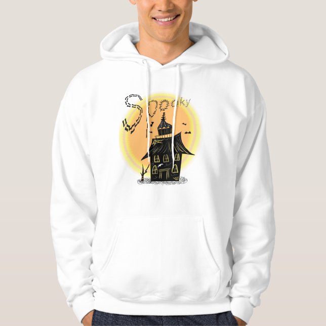 Sudadera Casa Embrujada Halloween Espeluznante  (Anverso)