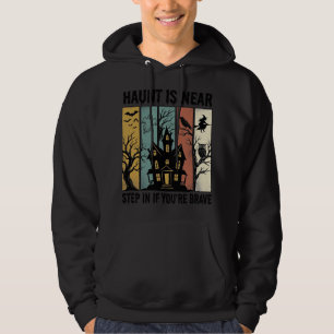 Sudadera Casa Embrujada Halloween Grabado Antiguo Diseño Es