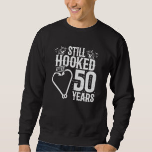 Sudadera Casado 50 años - Pareja de pescadores - 50° Boda A