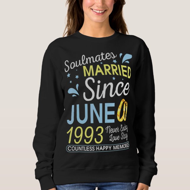 Sudadera Casado Desde Junio De 1993 Nunca Terminó 29 Años D (Anverso)