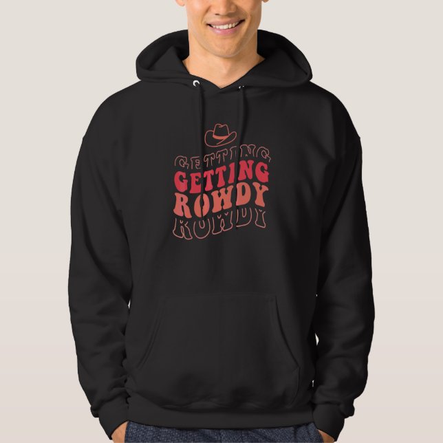 Sudadera Casándose Empezando a Alborotar Fiesta de Despedid (Anverso)
