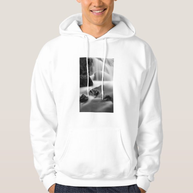 Sudadera Cascada en B&W, California (Anverso)