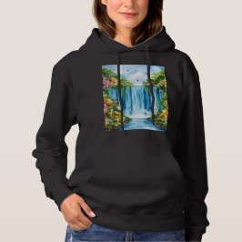 Sudadera Cascada pintada a la acuarela