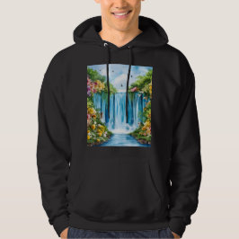 Sudadera Cascada pintada a la acuarela
