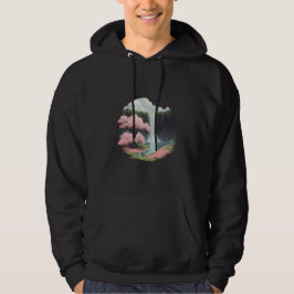 Sudadera Cascada y flores de cerezo