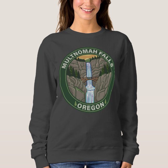 Sudadera Cascadas Multnomah Oregon (Anverso)