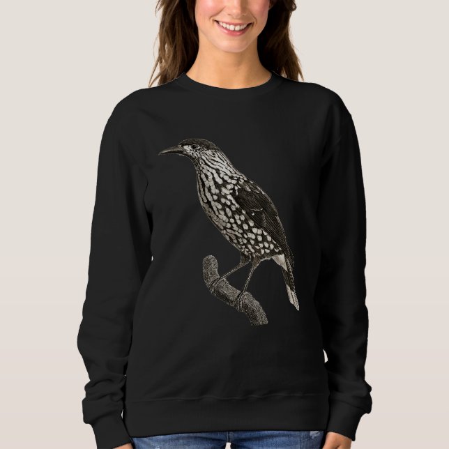 Sudadera Cascanueces Pájaro Ornitología Pájaro (Anverso)