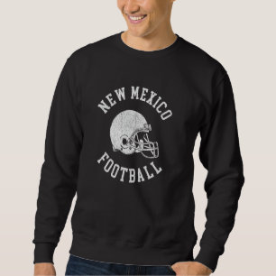 Sudadera Casco de fútbol americano retro de New Mexico Foot