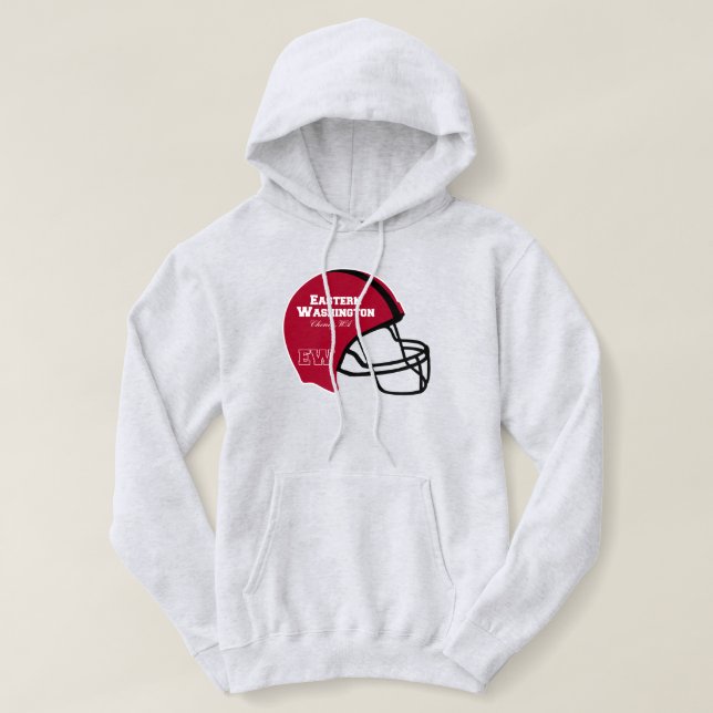 Sudadera Casco de Fútbol Cheney Washington WA (Diseño del anverso)