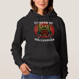 Sudadera Casco de Samurái Retro - Cita de Samurái Sobre la 