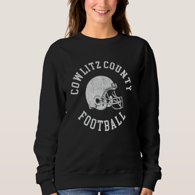 Sudadera Casco del Condado de Cowlitz Throwback para fútbol (Anverso)