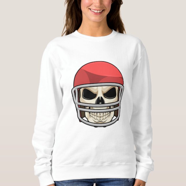Sudadera Casco para el fútbol de Skull (Anverso)