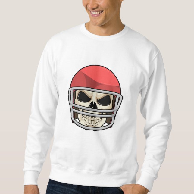 Sudadera Casco para el fútbol de Skull (Anverso)