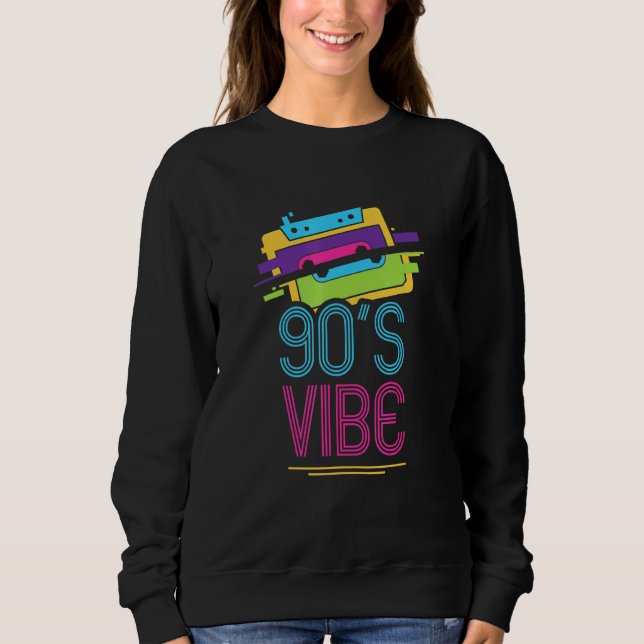 Sudadera Casete de música Vibe I de los años 90 retro (Anverso)