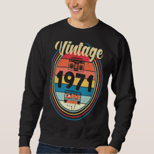 Sudadera Casete retro de 1971 de época 51º día
