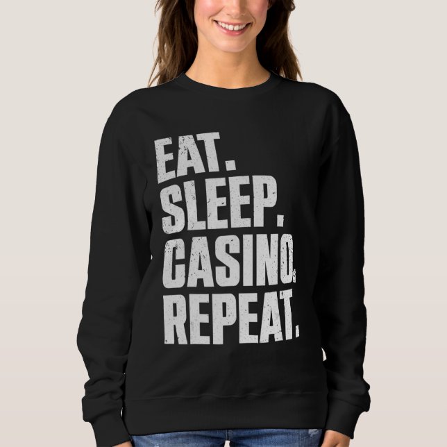 Sudadera Casino   For Men Women Casino Gambler Poker (Anverso)