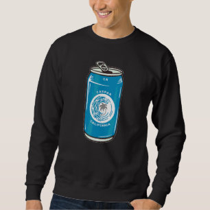 Sudadera Caspar California Ca Cerveza Refresco Bebida Recue