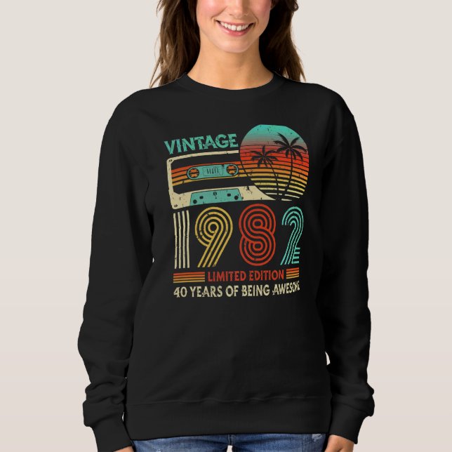 Sudadera Cassette 40th Birthday Retro (Anverso)