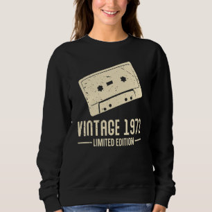 Sudadera Cassette Tapes 1972 Vintage Retro Birthday