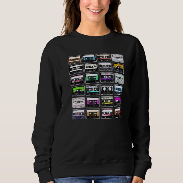 Sudadera Cassette Tapes Mixtapes Radio Music Boom Box Dance (Anverso)