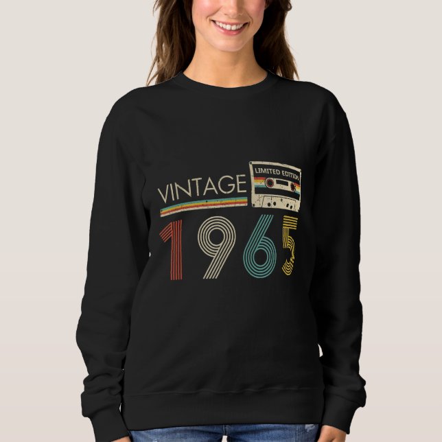 Sudadera Cassette Vintage 1965 (Anverso)