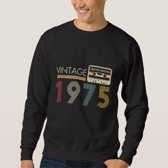 Sudadera Cassette Vintage 1975 (Anverso)
