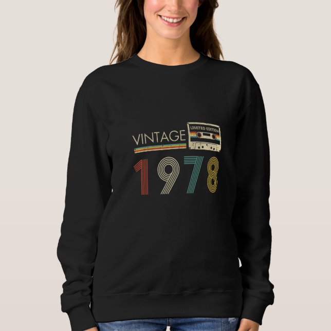 Sudadera Cassette Vintage 1978 (Anverso)