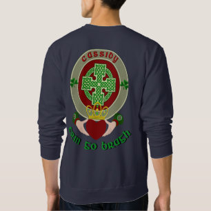 Sudadera Cassidy/O'Cassidy Celtic Cross con Claddagh
