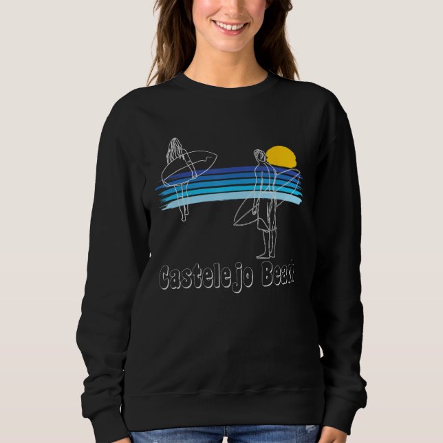 Sudadera Castelejo Beach Portugal Surfing Beach Surf Guy Gi (Anverso)