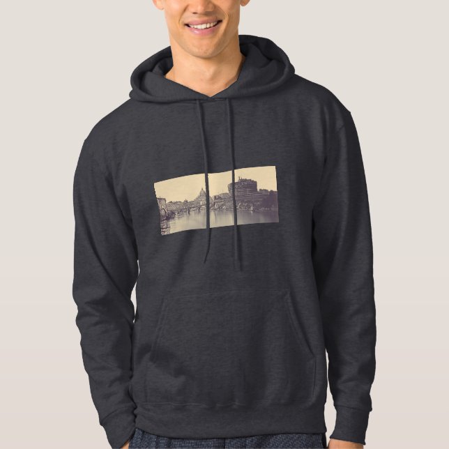 Sudadera castillo de ángel y cúpula del Vaticano (Anverso)