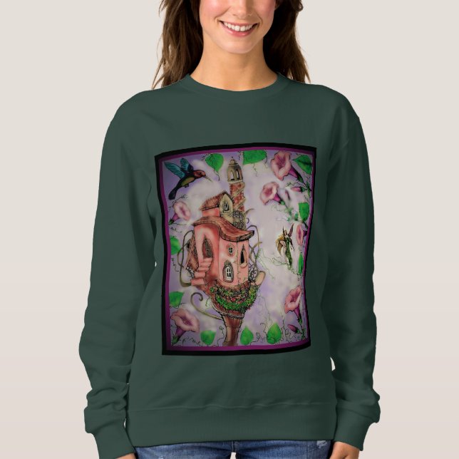 Sudadera Castillo de hadas con Hummingbird (Anverso)