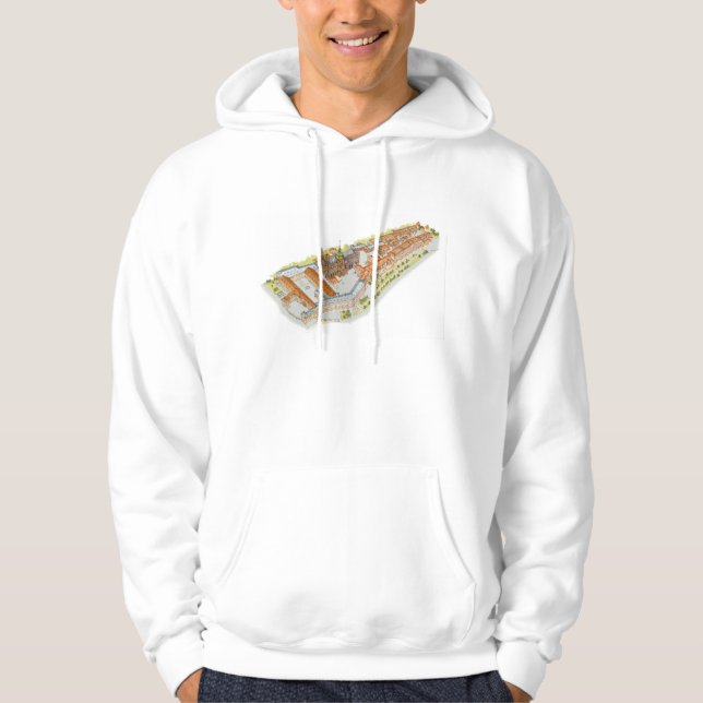 Sudadera Castillo de Praga. República Checa de Praga (Anverso)
