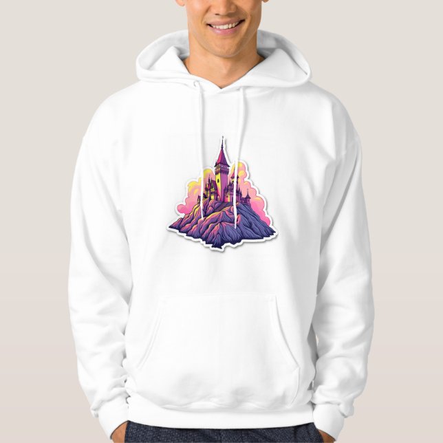 Sudadera Castillo en la cima de la montaña (Anverso)