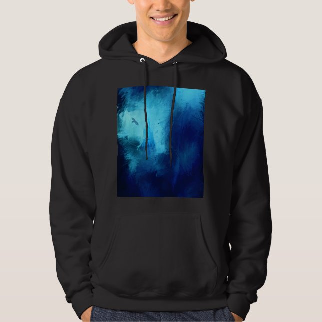 Sudadera Castillo oculto en el bosque azul (Anverso)