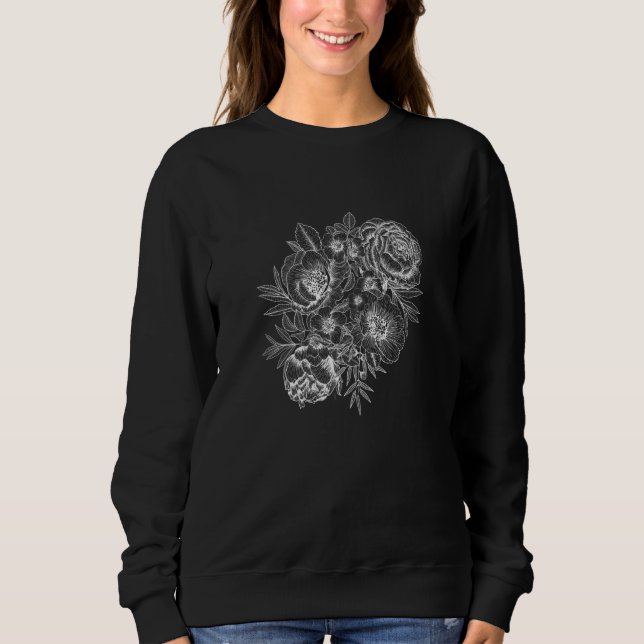 Sudadera Casual gráfico floral (Anverso)