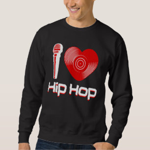 Sudadera Casual Me Encanta El Hip Hop Música Rap Fan Breakd