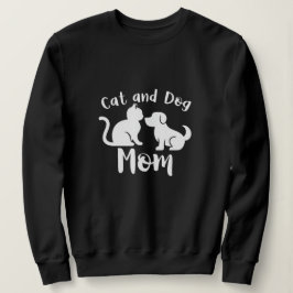Sudadera Cat and Dog Mom Silhouette