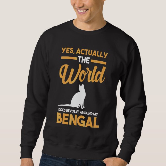 Sudadera Cat Bengal (Anverso)