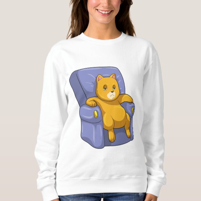 Sudadera Cat con Sofa (Anverso)