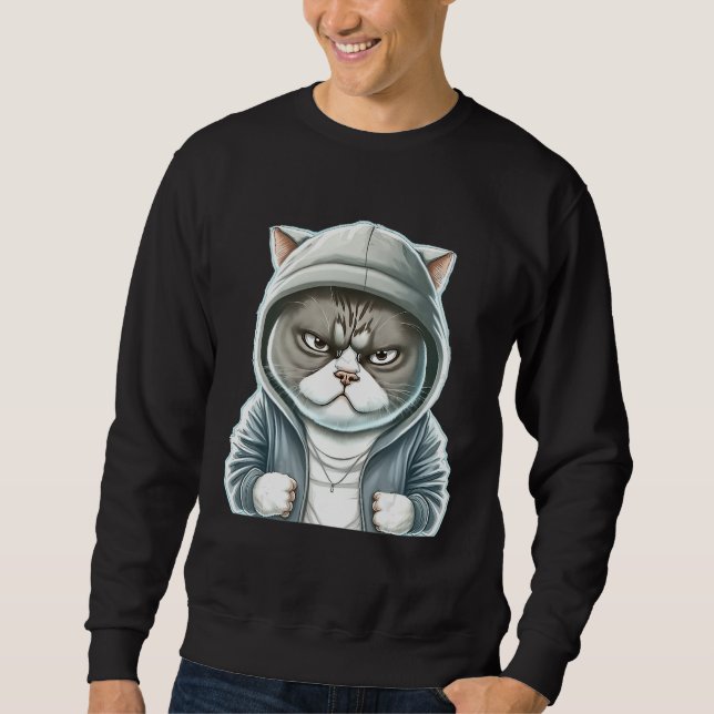 Sudadera Cat Couture Stylish Feline in Chic Outfits (Anverso)
