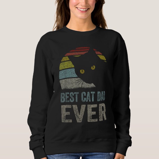 Sudadera Cat Dad Cat Daddy Best Cat Dad Ever Fathers Day 80 (Anverso)