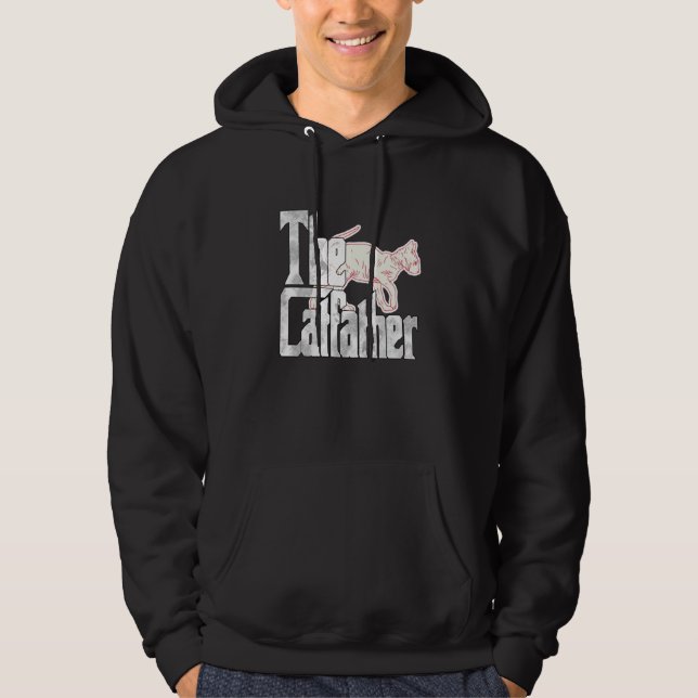 Sudadera Cat Dad The Catfather Crazy Sphynx Cat Father Kitt (Anverso)