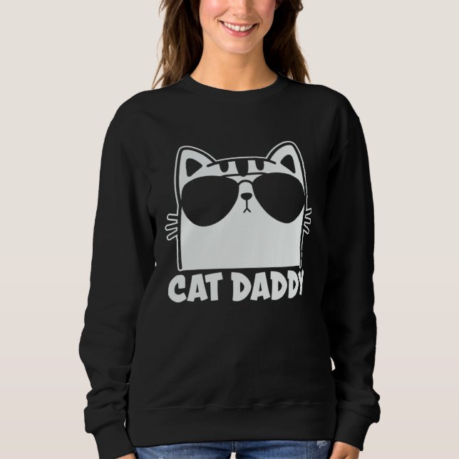 Sudadera Cat Daddy   Cute Cat Owner Cat  Cat Mom Cat Dad  1 (Anverso)