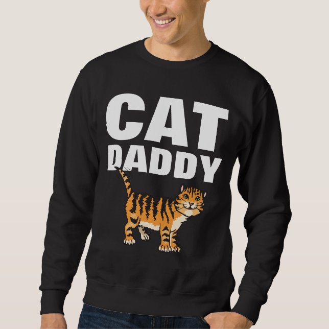 Sudadera CAT DADDY Dad MENS T-shirts TEES (Anverso)
