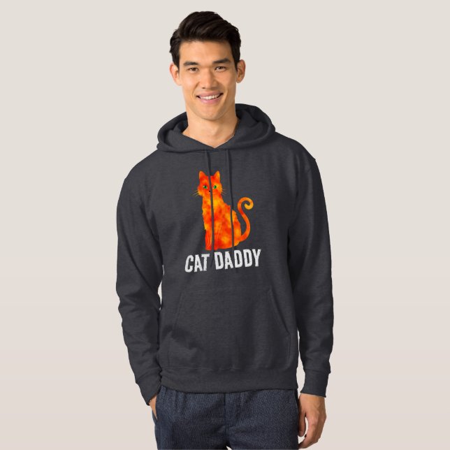 SUDADERA CAT DADDY GINGER CAT HOODIE HOODIES MENOS (Anverso completo)