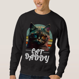 Sudadera Cat Daddy Tabby Vintage Eighties Style Cat Retro