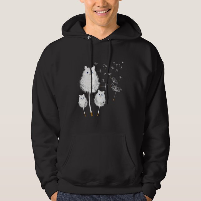 Sudadera Cat Dandelion Amazing Flower Cat Design (Anverso)