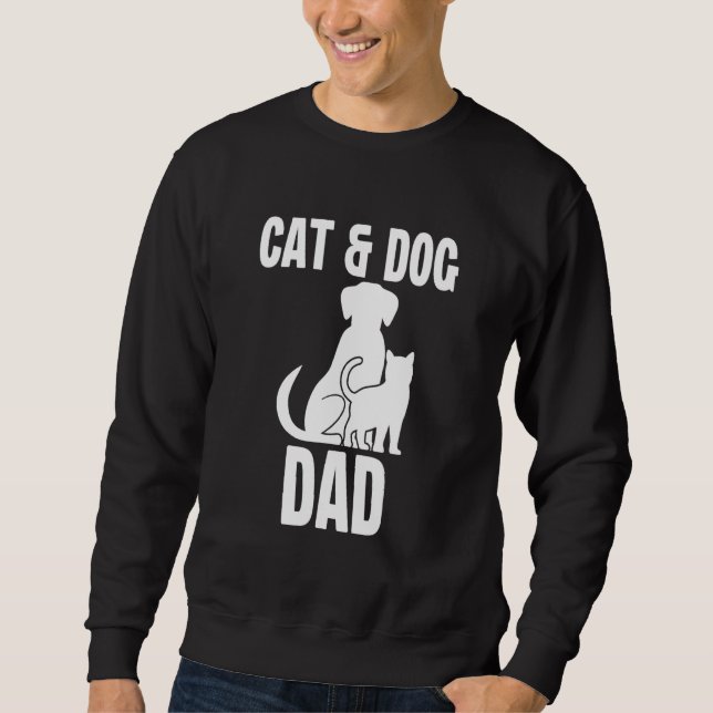 Sudadera Cat Dog Dad Owner Cute Father Daddy Pet Animal Pap (Anverso)