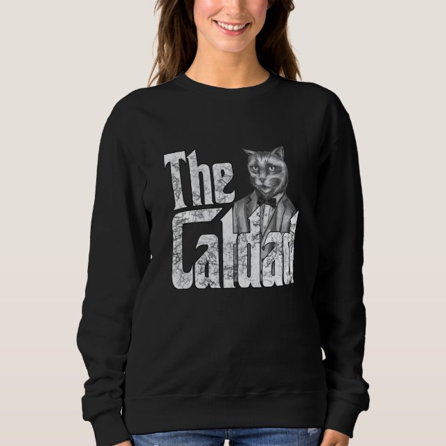 Sudadera Cat Father The Catfather Crazy Cat Dad Papa  1 (Anverso)